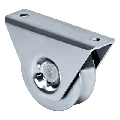 (325V-100) Rueda de 10 cm / Con Capacidad Para Puertas de Hasta 220 Kg / Para Montaje en Superficie / Canal Tipo "V"