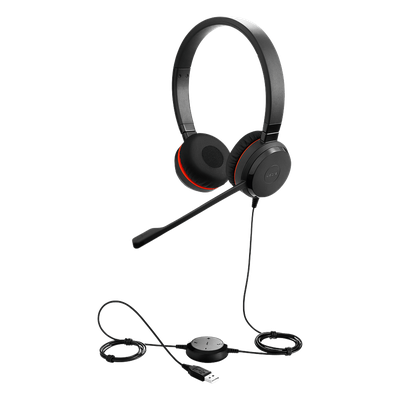 Jabra Evolve 20SE STEREO con conexión USB, micrófono con cancelación de ruido de última generación, configuración Plug and Play, Certificación Microsoft Teams (4993-823-309) - Imagen 3