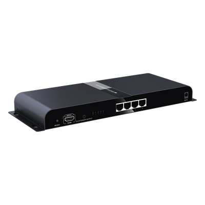 Kit Divisor y Extensor HDMI (Extender Splitter) | Divide 1 Fuente HDMI a 4 Pantallas | Extiende la señal HDMI hasta 120 m | Resolución 1080P @ 60 Hz | Cat 6/6a | Soporta IR | Baja Latencia | Uso24/7 | Alimente solo el Tx (PoC). - Imagen 3