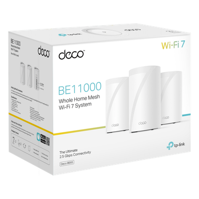 KIT 3 Routers Inalámbrico MESH Interior para Hogar / Triple Banda Wi-Fi 7 BE9300 Mbps / 2 Puerto 2.5 Gigabit WAN/LAN / 4 Antenas Internas / Operación Multi-Link MLO / Administración Mediante la App Deco (iOS, Android) / HomeShield - Imagen 4