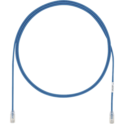 Cable de Parcheo UTP Cat6A, CM/LSZH, Diámetro Reducido (28AWG), Color Azul, 10 Metros (32.81 Pies).