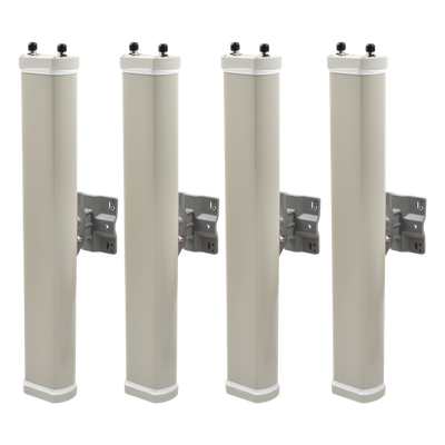 Kit de Antenas Sectoriales, 2.4 GHz, 14 dBi, 2 N-Hembra, 70°, polaridad cruzada, para series A8/A8n/A2