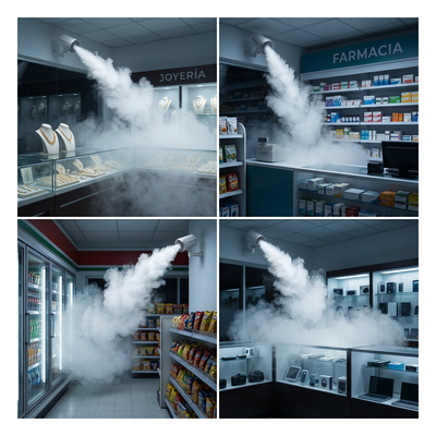 Generador de Niebla / 1 Disparo / Cubre 150m³ en 10 segundos / Activado por Contacto Seco - Imagen 5