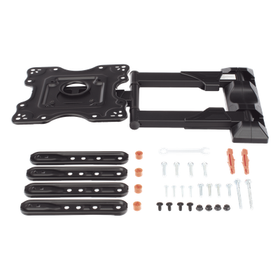 Montaje de Pared Articulado P4-NB / Pantallas de 32" a 55" / VESA 100x100 a 400x400 mm / Carga 27.2 kg (60 lbs) / Inclinación +8° a -5° / Giro 180° / Distancia de Pared 5 a 40 cm / Acero - Imagen 7
