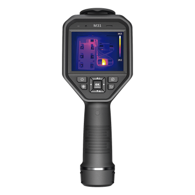 M31 - Cámara Termográfica Portátil Dual / Lente Térmico 9.7 mm (384 x 288) / Lente Óptico (8 Megapixel) / WiFi / IP54 / Ranura MicroSD hasta 64 Gb  / Hasta 5 Horas de Funcionamiento Continuo