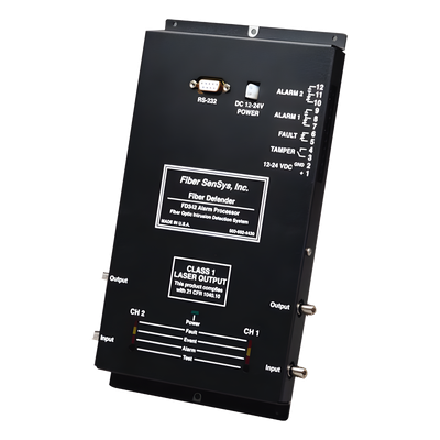 Sensor de Seguridad Perimetral de 2 Zonas/ Detección por Fibra Óptica Sensitiva/ Rango de 0 a 5 Kms de protección / Comunicación IP