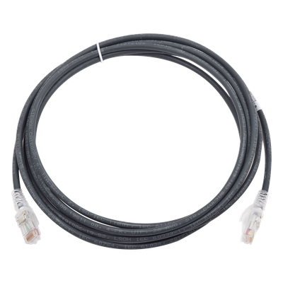 Patch Cord MC6 Modular Cat6 UTP, CM/LS0H, 2.13 Metros (7 Pies), Color Negro