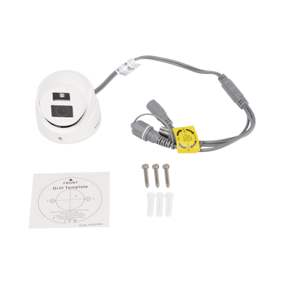Ultra Mini Turret TURBO 2 Megapixel (1080p) / Gran Angular / Lente 2.8 mm / 20 mts IR EXIR / Exterior IP67 / 4 Tecnologías (TVI / AHD / CVBS) / dWDR / Color Blanco - Imagen 3