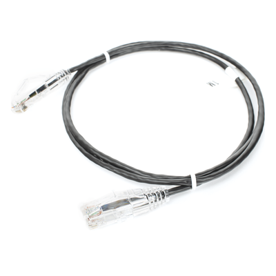 Cable de Parcheo Slim UTP Cat6 - 1 Metro (3.28 Pies), Negro, Diámetro Reducido (28 AWG) - Imagen 5