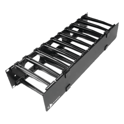 Organizador de Cable Horizontal RouteIT, Sencillo, Para Rack de 19in, 6in de profundidad, 1UR
