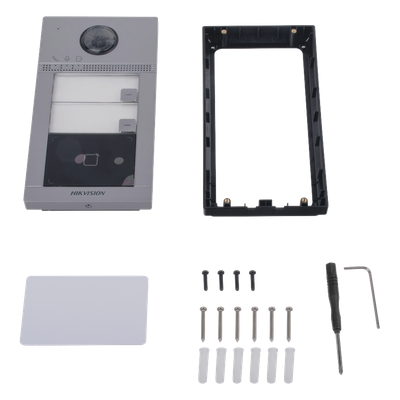 Videoportero IP 2 Megapixel / Llamada y Apertura Remota desde App Hik-Connect (requiere monitor) / PoE / Exterior IP65 + Antivandalico IK08 / 2 Departamentos / Apertura con Tarjeta / Soporta 2 Puertas y hasta 6 Monitores - Imagen 6