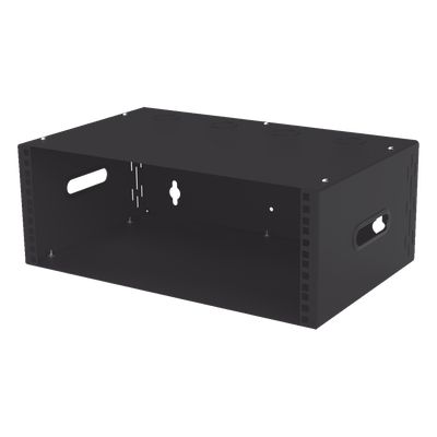 Gabinete para Montaje en Pared liviano, 4 Unidades de rack, Profundidad máxima de trabajo 250 mm, Se envía el Gabinete Armado.