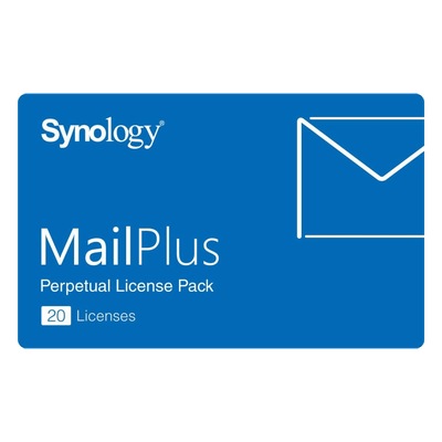 Paquete de Licencias Synology MailPlus | 20 Cuentas de Correo Electrónico Activas | Licencias Permanentes | Compatible con Synology NAS | Alta Disponibilidad | Migración de Licencias.