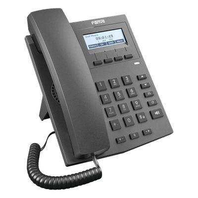 Teléfono IP empresarial para 2 lineas SIP con pantalla LCD 128 x 48 Px y conferencia de 3 vías, PoE - Imagen 3