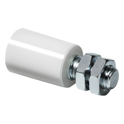 230 - Rodillo de Nylon 25 MM  / Cuerpo de Acero Galvanizado 