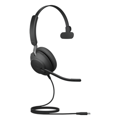 Jabra Evolve 2 40, Auricular mono versión UC con aislamiento de ruido, conexión USB-C y indicador de ocupado (Busylight) (24089-889-899)