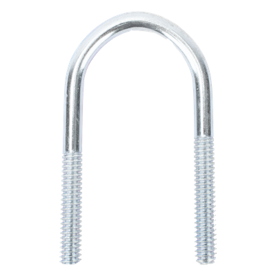 Abrazadera tipo U de 3/4", con acabado Electro Zinc, no incluye tuercas y arandelas 