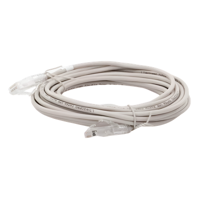 Cable de Parcheo Slim UTP Cat6A - 7 Metros (22.97 Pies) Gris, Diámetro Reducido (28 AWG) - Imagen 6