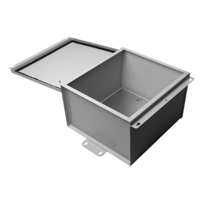 Gabinete de Telecom. de Acero Galvanizada con Plato Interior (400 x 400 x 250 mm). SE PUEDE PONER CANDADO.