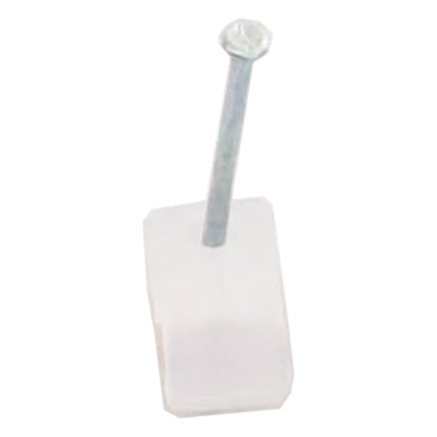 Grapa para cable plano de 3mm color transparente (100pzs) - Imagen 3