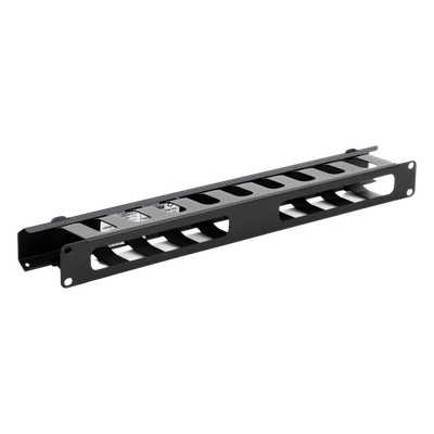 Organizador de Cables Horizontal de 1U para Rack de 19" con Cubierta Metálica - Imagen 4