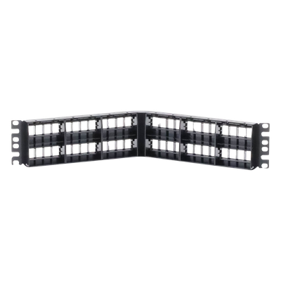 Panel de Parcheo Modular Keystone (Sin Conectores), Angulado, de 48 Puertos, 2UR - Imagen 5