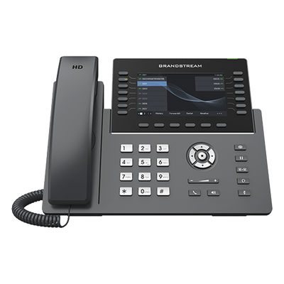 Teléfono IP Wi-Fi, Grado Operador, 14 líneas SIP con 6 cuentas, pantalla LCD 5", puertos Gigabit, Bluetooth, PoE, codec Opus, IPV4/IPV6 con gestión en la nube GDMS - Imagen 3