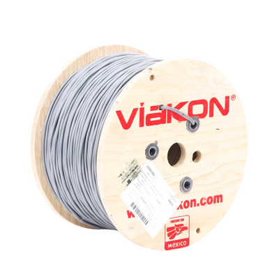 Cable 2 x 18 AWG / Blindado / 305 Metros (1000 Pies) / Riser / UL / Color Gris / Hecho en México - Imagen 7