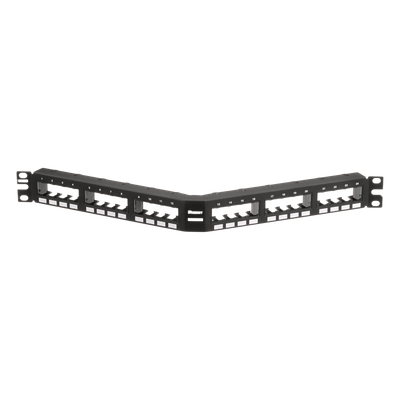 Panel de Parcheo Modular Mini-Com (Sin Conectores), Angulado, Sin Blindaje, Con Números Pre-Impresos, de 24 Puertos, 1UR - Imagen 3