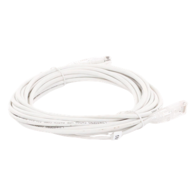 Cable de Parcheo Slim UTP Cat6A - 5 Metros (16.40 Pies) Blanco, Diámetro Reducido (28 AWG) - Imagen 6