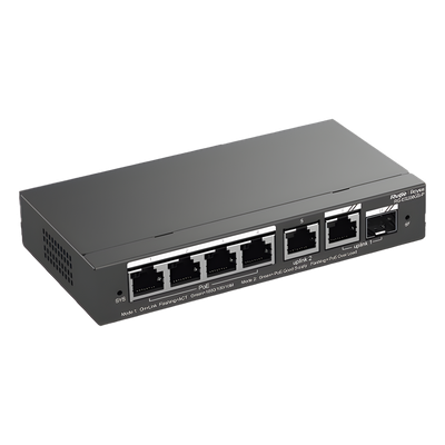 Switch Administrable Cloud 4 puertos Gigabit PoE+, 1 LAN Gigabit y 1 SFP, 54W - Imagen 4
