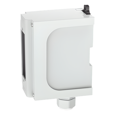 Panel de Parcheo Modular para Fibra Óptica, de Instalación en Riel DIN Estándar de 35 mm (1.38 pulgadas), Acepta Una Placa Acopladora FAP, Color Gris - Imagen 4