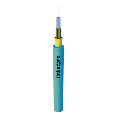 Cable de Fibra Óptica Multimodo OM4 50/125, 6 Hilos, para Interior, Tight Buffer 900µm, OFNR Riser, Dieléctrica, Precio Por Metro, (Hasta 2000 Metros en un Solo Tramo de Cable)