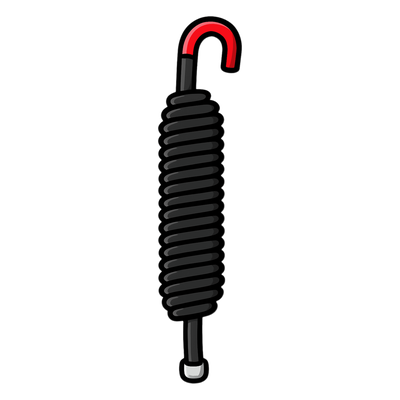 Resorte ROJO para Barreras Vehiculares Hikvision DS-TMG520 / Refacción 