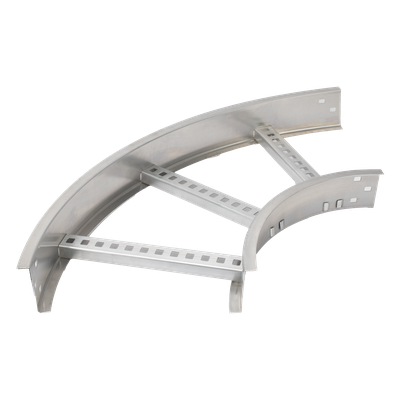 Curva Horizontal de Aluminio de 90° Perfil Z / Peralte 3 1/4" / Ancho 12" / Radio 8" / Incluye Tornillería (CHC90EZ314R8X12AK)
