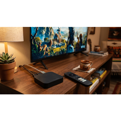 STB 4K Android con Google TV / Alto Rendimiento / Conexión Wi-Fi y por Cable / Control Remoto Bluetooth / Salida HDMI / APP Hik Connect Pre-instalada / Software de Gestion para ISPs/ Para modo desarrollador leer la nota en la descripcion - Imagen 7