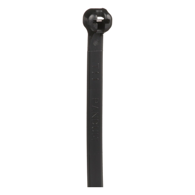Cincho de Nylon 6.6 Dome-Top®, Con Lengüeta de Bloqueo de Acero Inoxidable, 203 mm largo x 4.7mm ancho, Color Negro, Exterior Resistente a Rayos UV, Paquete de 1000pz - Imagen 3