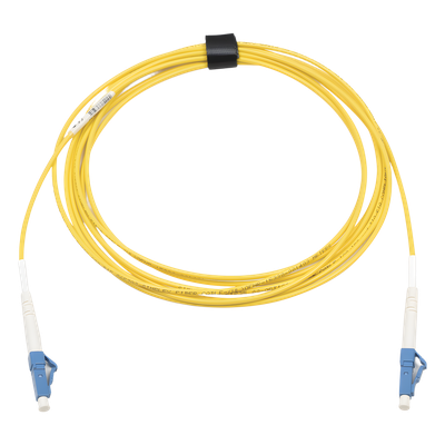 Jumper de Fibra Óptica Monomodo (OS2), XGLO, Riser, LC/UPC-LC/UPC Simplex, ONFR, Color Amarillo, 3 Metros (9.84 Pies)