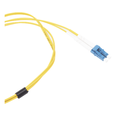 Jumper de Fibra Óptica Monomodo (OS2), XGLO, Riser, LC/UPC-LC/UPC Duplex, OFNR, Color Amarillo, 1 Metro (3.28 Pies) - Imagen 4