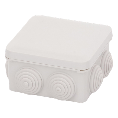 Caja Estanca, Derivación, Conexión de Plástico (89 X 89 X 50 mm) con 7 Glándulas de Goma. Para Instalaciones Comerciales, Residenciales e Industriales. Cerrado a Presión. - Imagen 5