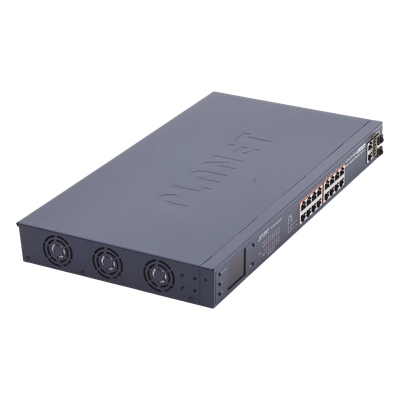 Switch No Administrable PoE+ Extender, Aislamiento VLAN de 16 Puertos +, 2 Combo TP/SFP Gigabit y Pantalla - Imagen 4