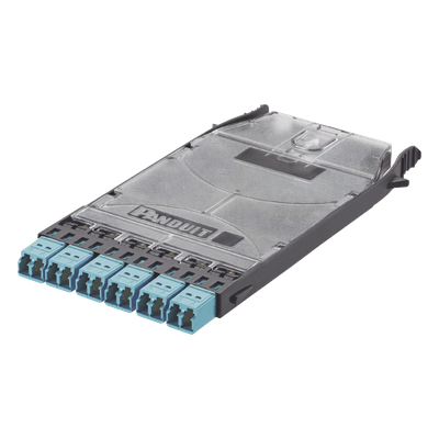 Cassette HD Flex? Con 6 Puertos LC Duplex (12 Fibras), Para Fibra Multimodo OM3, Color Azul