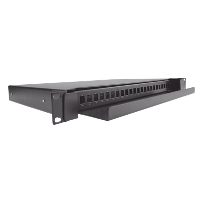 Distribuidor de Fibra Óptica Deslizable, Vacío, 19 Pulgadas (48.26 cm), Acepta 24 Adaptadores LC Duplex o LC Simplex o 24 SC Simplex, 1U