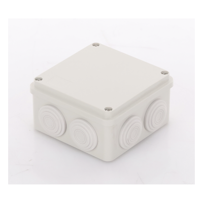 Caja Derivación-Conexión de Plástico (100 X 100 X 54 mm) con 7 Glándulas de Goma. Para Instalaciones Comerciales, Residenciales e Industriales. Incluye Tornillería para su Tapa. - Imagen 3