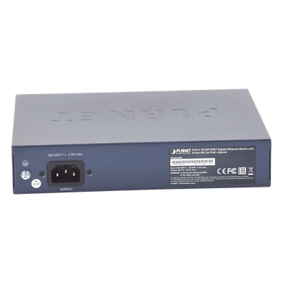 Switch PoE no Administrable, 8 Puertos 10/100/1000 Mbps con 4 Puertos PoE 802.3af/at, Modo Extender Hasta 250 mts - Imagen 3