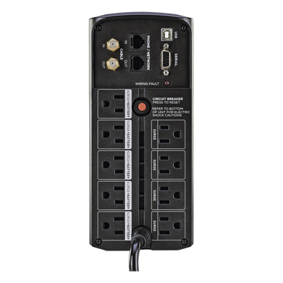 UPS de 850 VA/510 W, Topología Línea Interactiva, Entrada 120 Vca NEMA 5-15P, Tipo Mini Torre, Con 9 Tomas NEMA 5-15R - Imagen 3