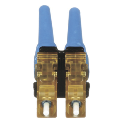 Conector de Fibra Óptica LC Duplex OptiCam, Monomodo 9/125 OS2, Pre-pulido, Color Azul - Imagen 3