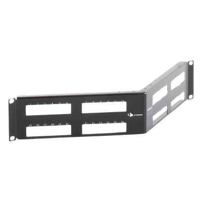 Patch Panel MAX Modular (vacío), de 48 Puertos, Angulado, 2UR - Imagen 5