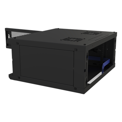 Gabinete de Pared Fijo, Con 4 Unidades de Rack, de 19 in, Fabricado en Acero, Puerta Perforada. - Imagen 7