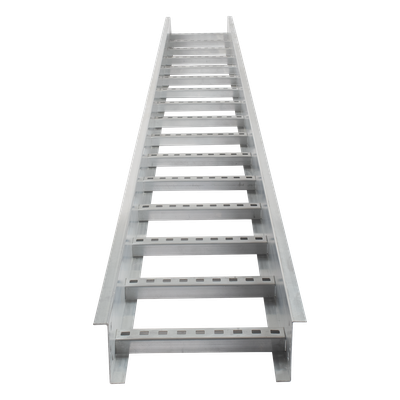 Escalera de Aluminio Portacables / Perfil Z / Peralte 3 1/4" /Paso 9" / Ancho 6" / 3.66 metros / Capacidad Máx. 137 Cables / Incluye Cople Union y Tornillería
